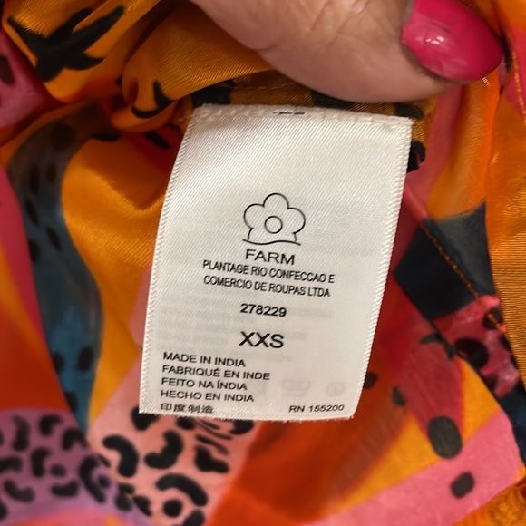 FARM Rio for Anthropologie Oversized tropical Button down . Excellent like new - Picture 6 of 8